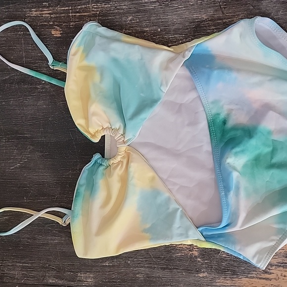 Tie Die One Piece Bathing Suit - Picture 2 of 4